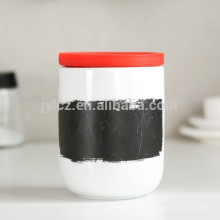 vasilha cerâmica do café do chá com tampa do silicone,